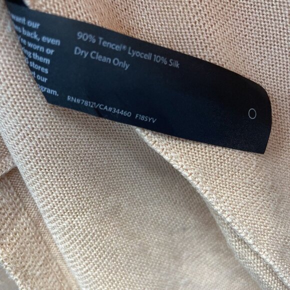 Eileen Fisher Lightweight Sweater Womens Petite Medium Peach Tencel Silk Blend - Picture 10 of 12